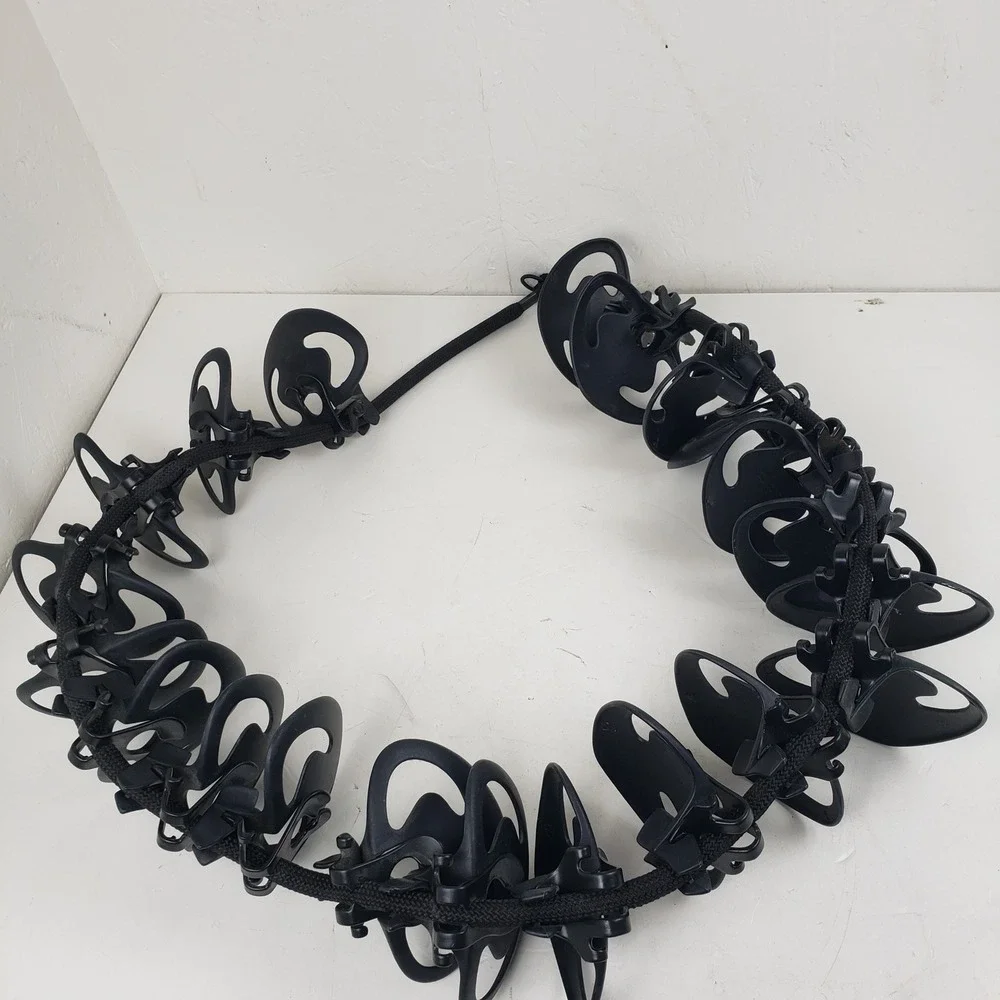 Perfect Curve Cap Rack Baseball Hat Organizer Black Adjustable 21 Clips 60 Inch